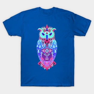 glitch kitsch owl ecopop T-Shirt